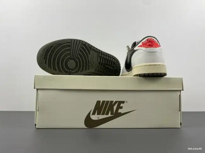 Rep TBkick LOW OLIVE SCOTT OG TRAVIS AIR MEDIUM 1 DM7866-200 X JORDAN 0512